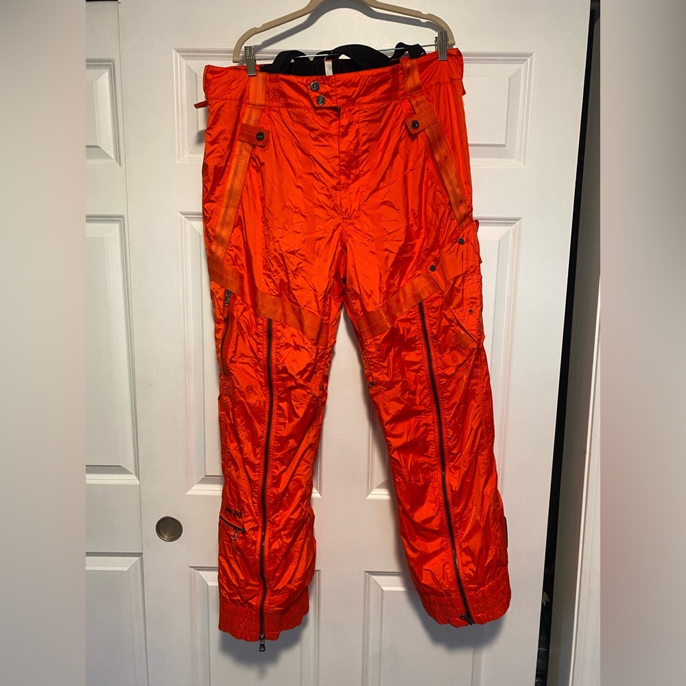 RLX Ralph Lauren Performance Ski Snowboard Recco Rescue Orange Pants Men's 38